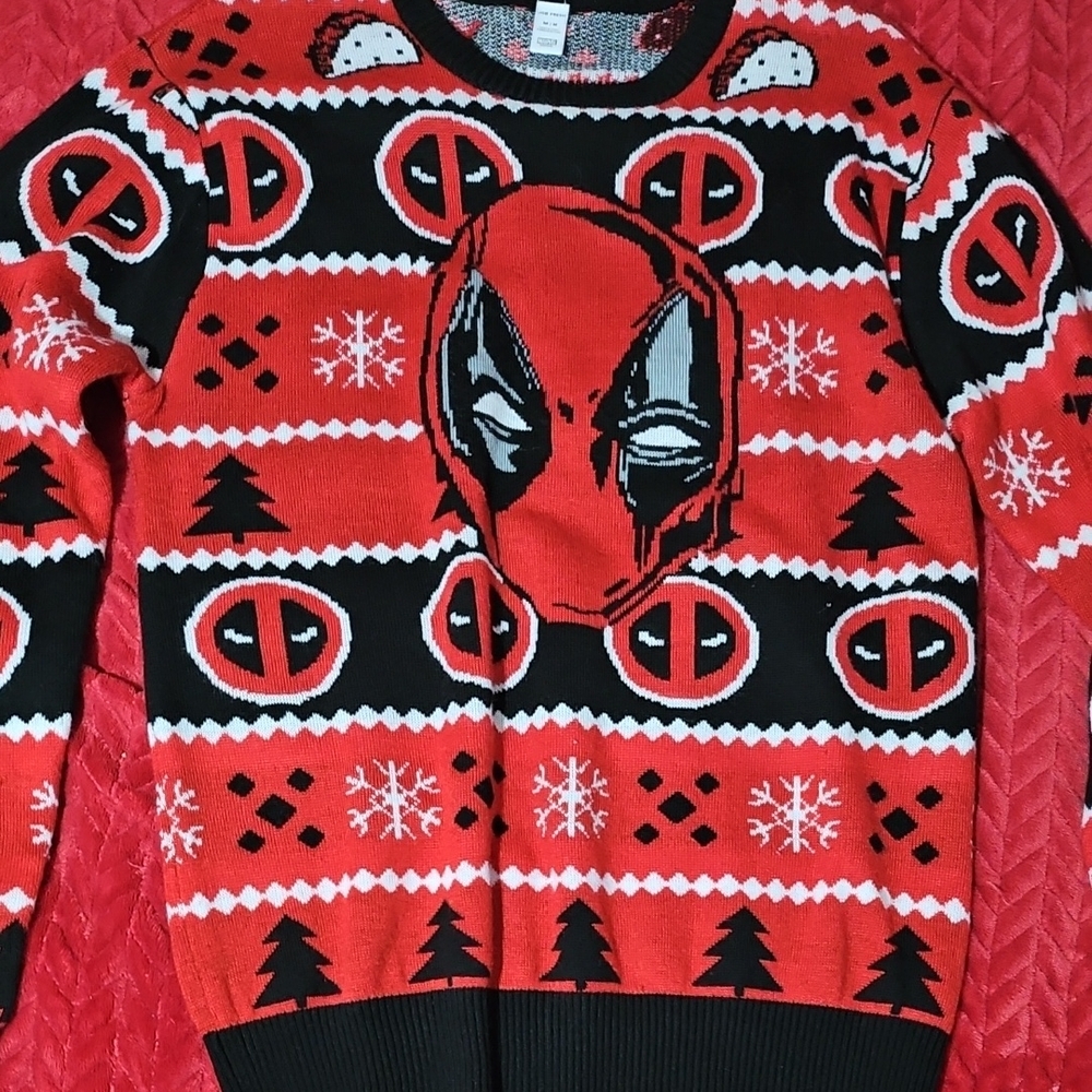 Joe Fresh Deadpool Christmas Knit Sweater